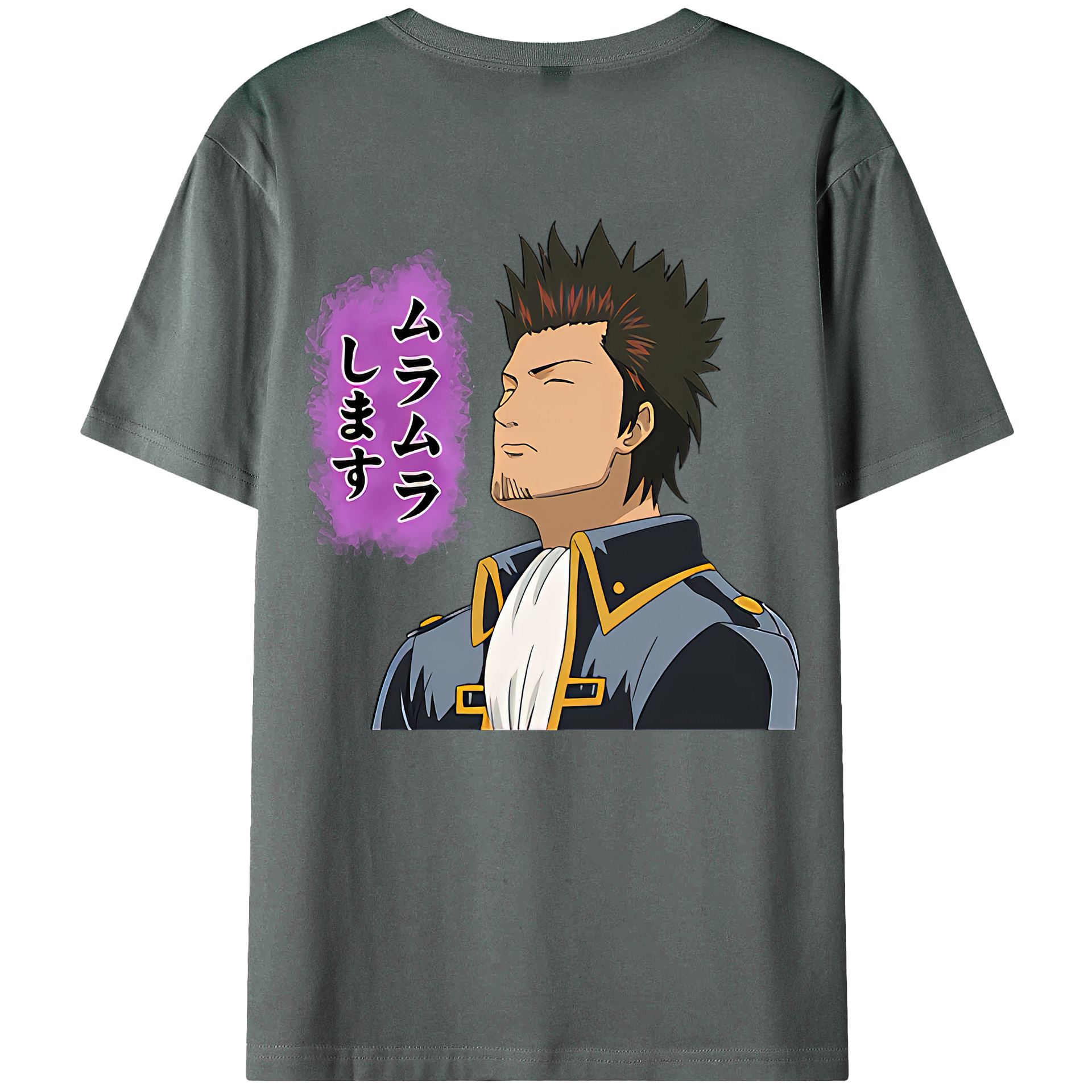 （画像用） ぎんたま 坂田銀時（さかたぎんとき） 神楽 志村新八（しむら しんぱち） GINTAMA Sakata Gintoki Kagura Shimura Shinpachi 綿100％半袖Tシャツ（背面プリント）